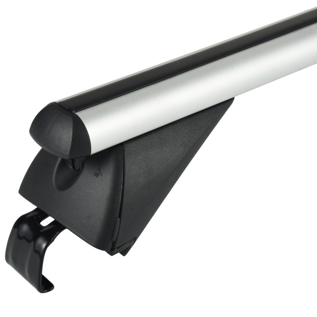 ألومنيوم للخدمة الشاقة أقصى تحميل 90 كجم رفوف متقاطعة لسقف السيارة مع قضبان سقف متدفقة معتمدة من TUV / GS