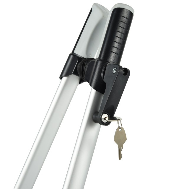 خفيف الوزن من الألومنيوم متعدد الوظائف وقابل للقفل لتخزين الدراجة على السطح وحامل عجلة سريع التحرير مثبت على السقف 